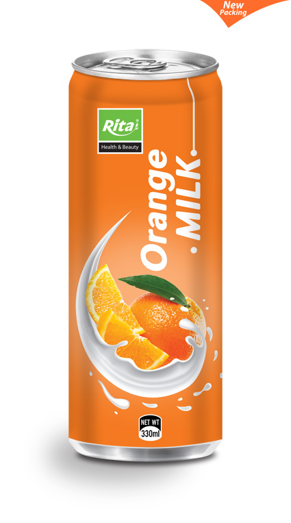 330ml البرتقال شرب الحليب